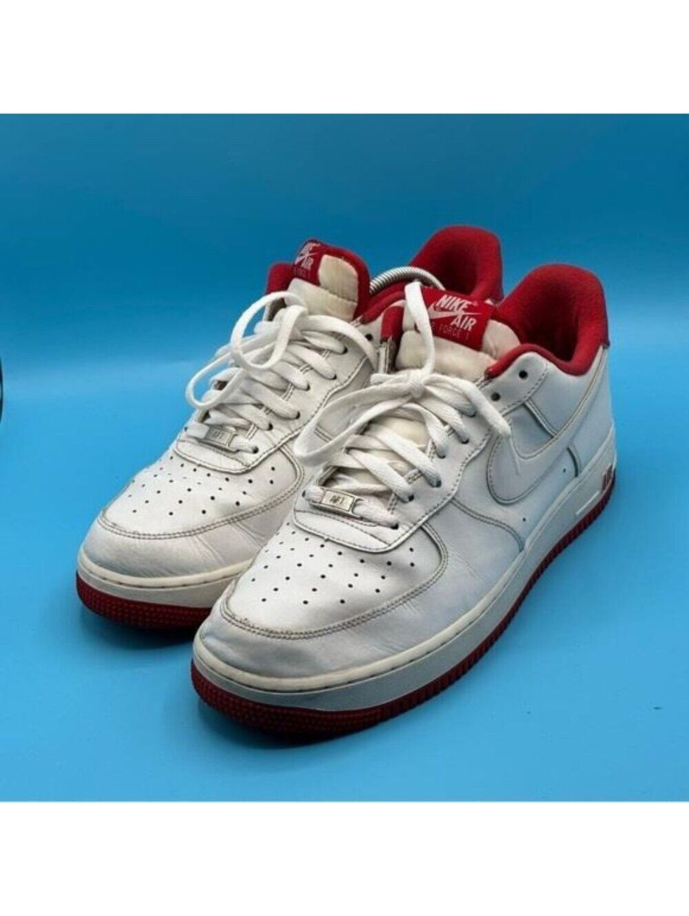 Nike Air Men's White and Red Sneakers